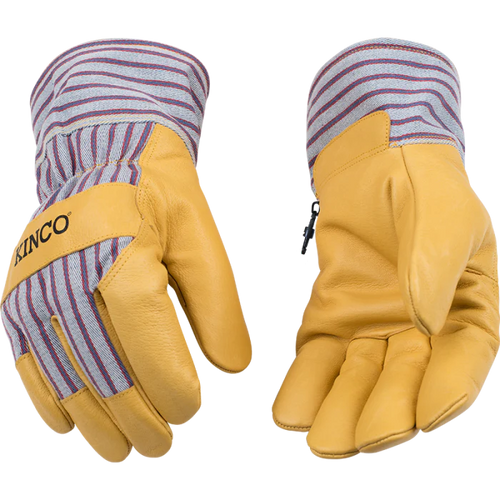 Kinco 1927® Lined Premium Grain Pigskin Palm with Safety Cuff