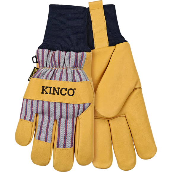 Kinco 1927KW™ Lined Premium Grain Pigskin Palm with Knit Wrist Gloves