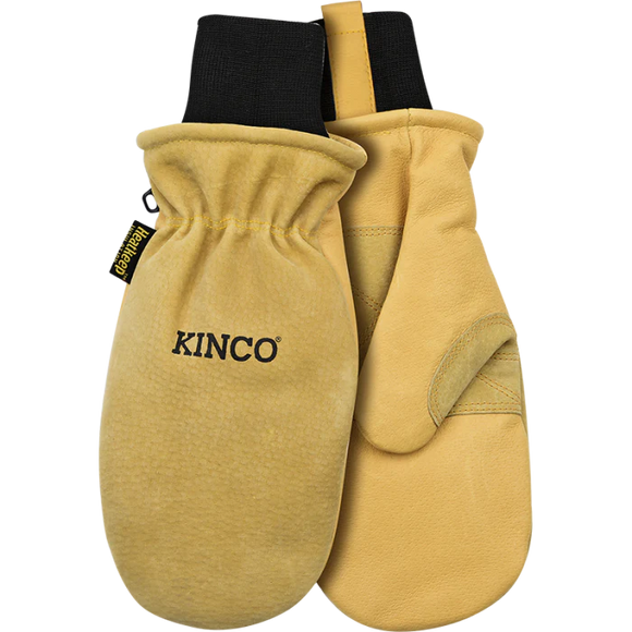 Kinco Lined Heavy-Duty Premium Grain & Suede Pigskin Ski Mitt with Omni-Cuff™