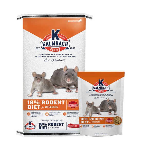 Kalmbach 18% Rodent Diet (Cubes)