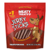 Meaty Treats Beef & Pepperoni Flavor Jerky Sticks for Dogs Soft Dog Treats