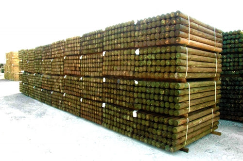 American Steel & Timber Perfect Round Wood Post CCA