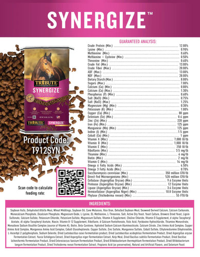 Synergize™, Low NSC, High Fat Pelleted Horse Feed